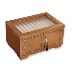 Levenger Pen Cases & Stands|Pen Cases & Stands*Collector's Lock & Key Inlay Pen Case