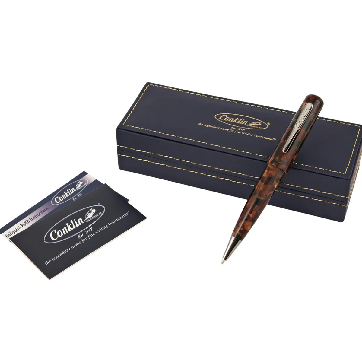 Levenger Ballpoint Pens|Conklin*Conklin All American Brownstone Ballpoint Pen