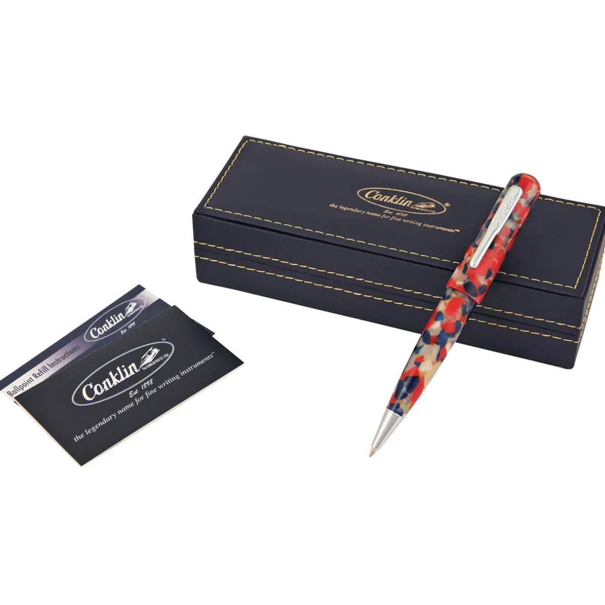 Levenger Ballpoint Pens|Conklin*Conklin All American Old Glory Ballpoint Pen