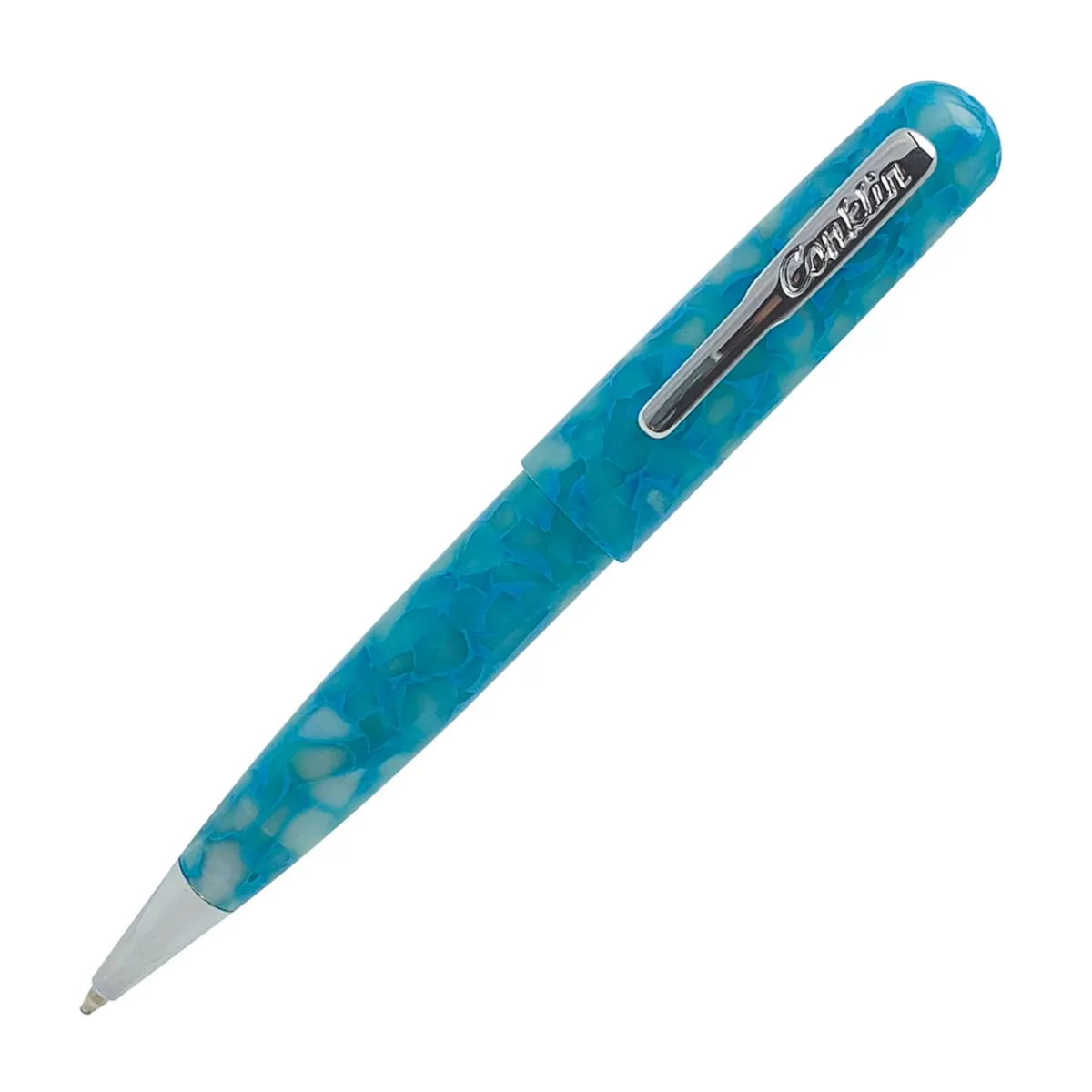 Levenger Ballpoint Pens|Conklin*Conklin All American Turquoise Serenity Ballpoint Pen