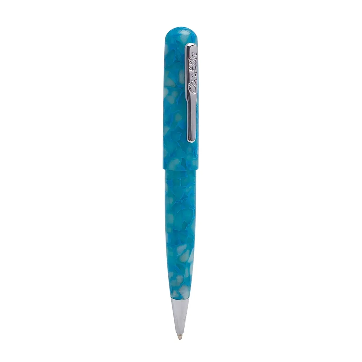 Levenger Ballpoint Pens|Conklin*Conklin All American Turquoise Serenity Ballpoint Pen