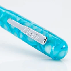 Levenger Ballpoint Pens|Conklin*Conklin All American Turquoise Serenity Ballpoint Pen
