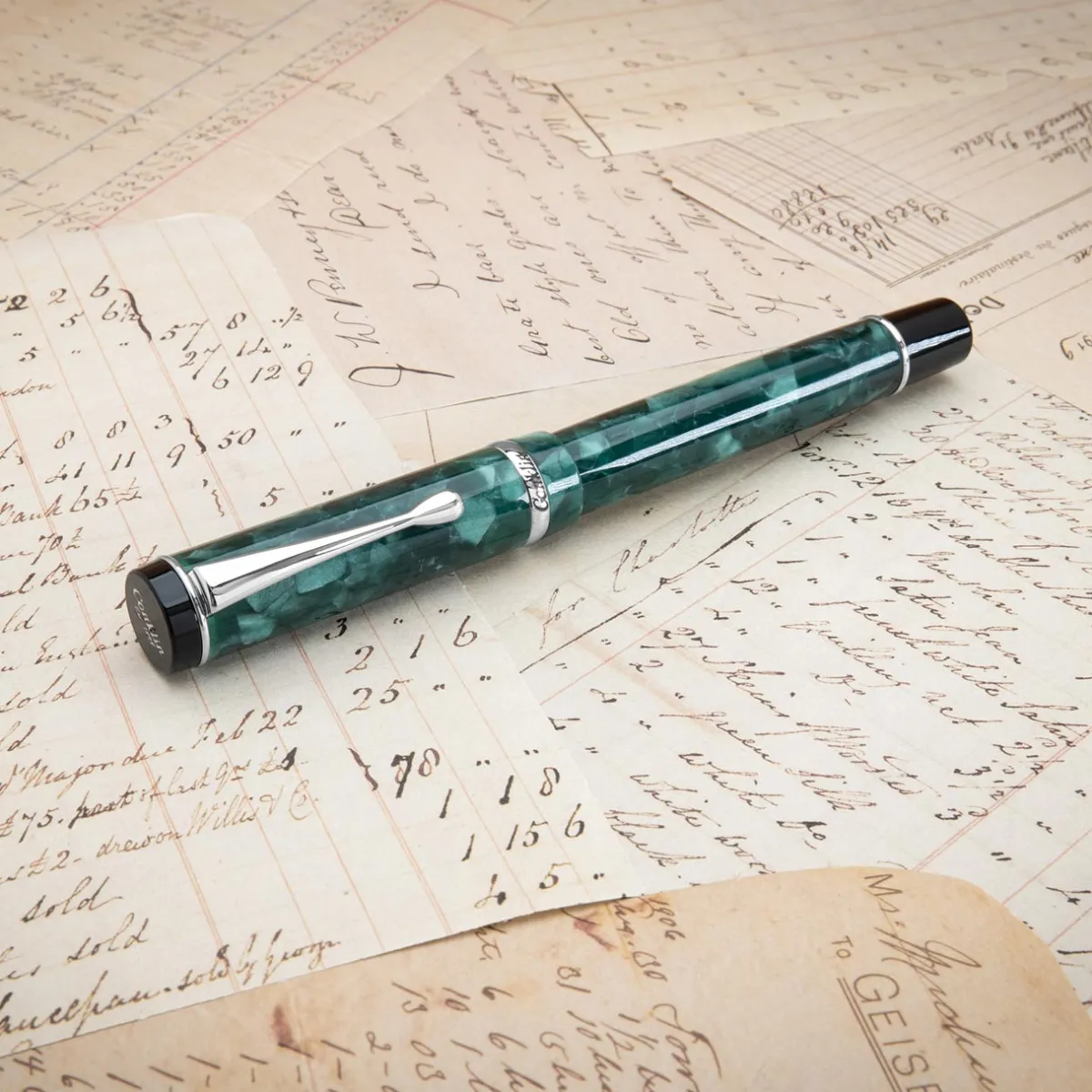 Levenger Fountain Pens|Conklin*Conklin Duragraph Forest Green Fountain Pen