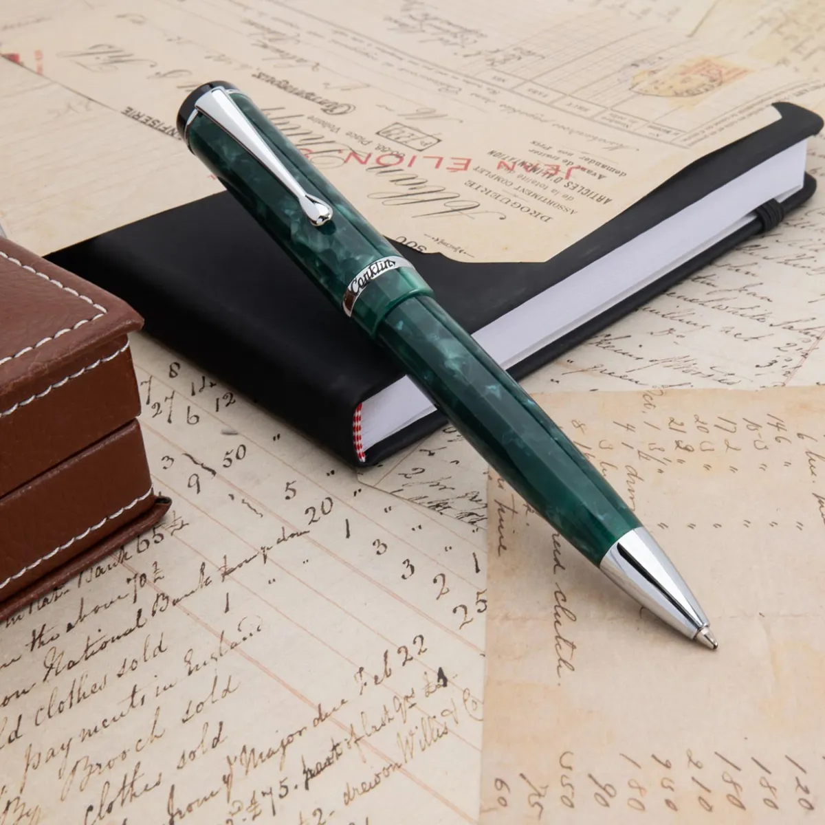 Levenger Ballpoint Pens|Conklin*Conklin Duragraph Forest Green Ballpoint Pen
