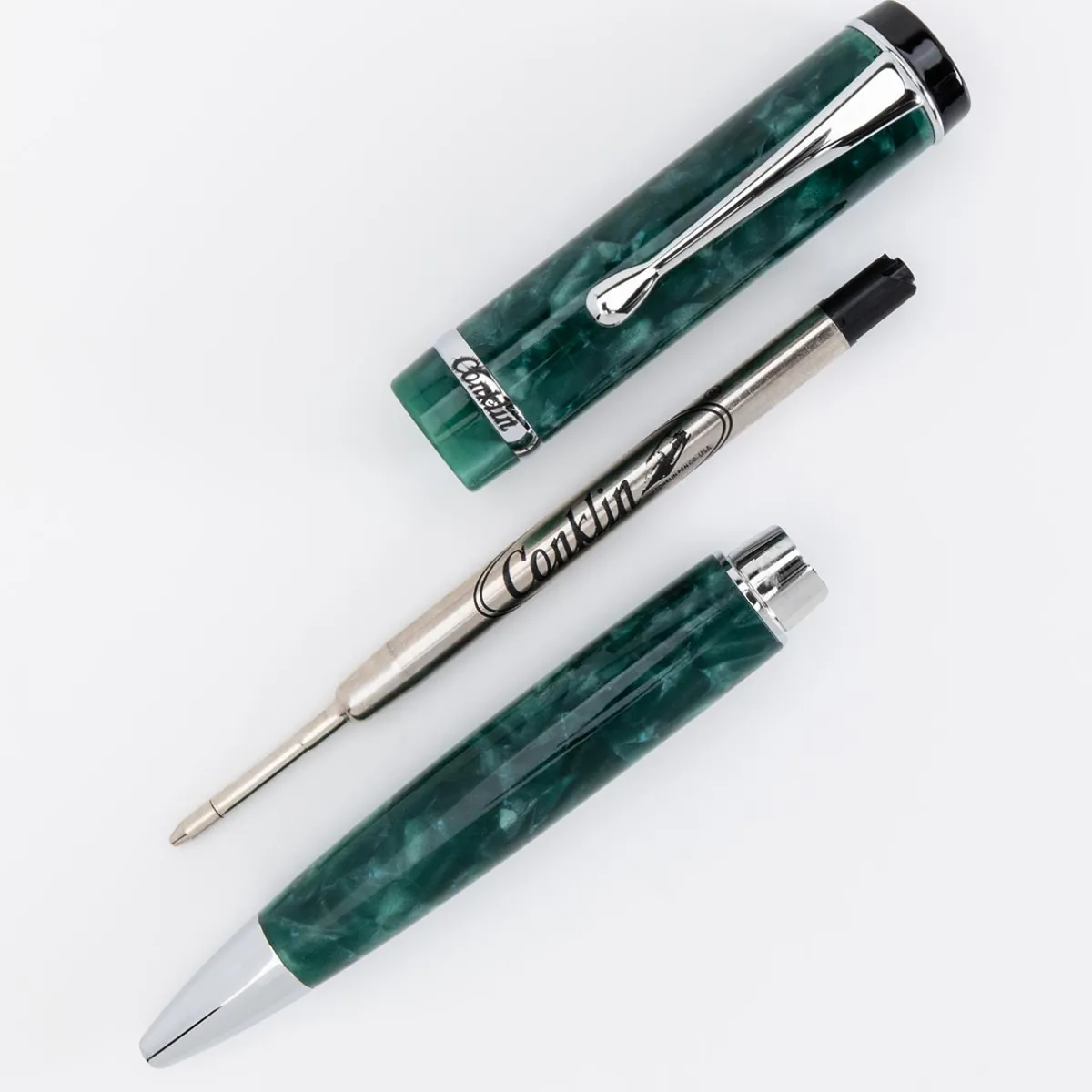 Levenger Ballpoint Pens|Conklin*Conklin Duragraph Forest Green Ballpoint Pen