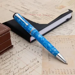 Levenger Ballpoint Pens|Conklin*Conklin Duragraph Ice Blue Ballpoint Pen