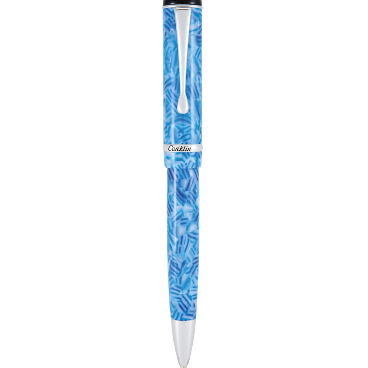 Levenger Ballpoint Pens|Conklin*Conklin Duragraph Ice Blue Ballpoint Pen