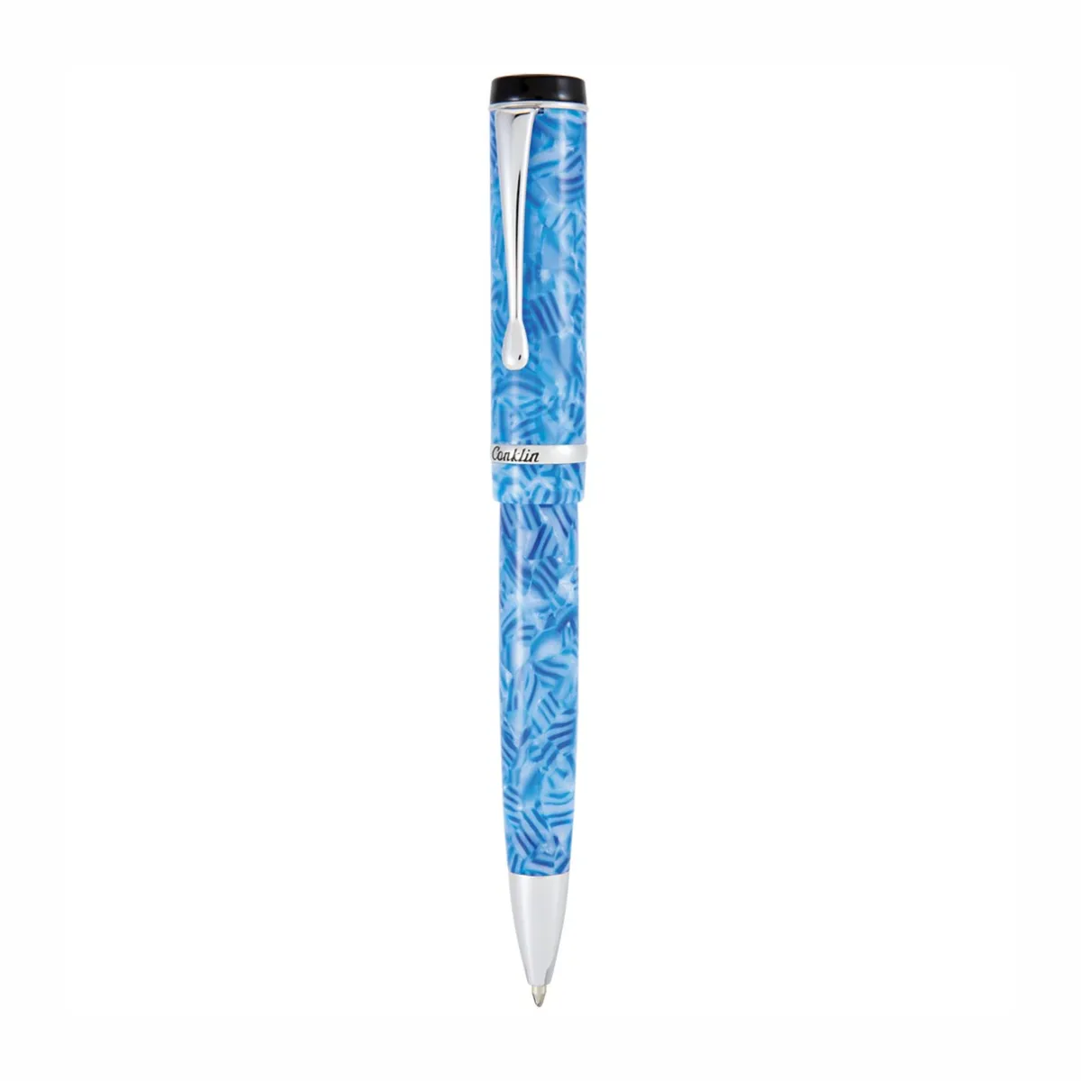 Levenger Ballpoint Pens|Conklin*Conklin Duragraph Ice Blue Ballpoint Pen
