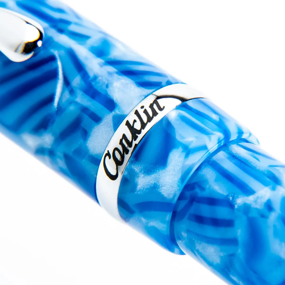 Levenger Ballpoint Pens|Conklin*Conklin Duragraph Ice Blue Ballpoint Pen
