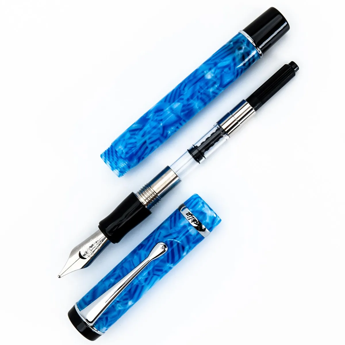 Levenger Fountain Pens|Conklin*Conklin Duragraph Ice Blue Fountain Pen
