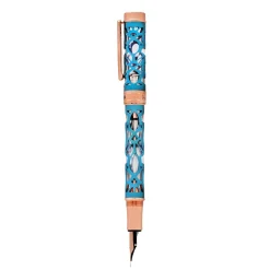 Levenger Fountain Pens|Conklin*Conklin Endura Deco Crest Demo Blue Fountain Pen