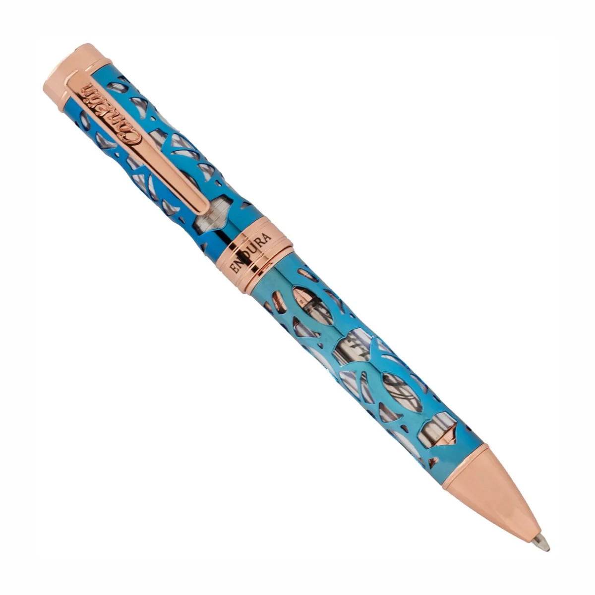 Levenger Ballpoint Pens|Rollerball Pens*Conklin Endura Deco Crest Demo Blue Pen