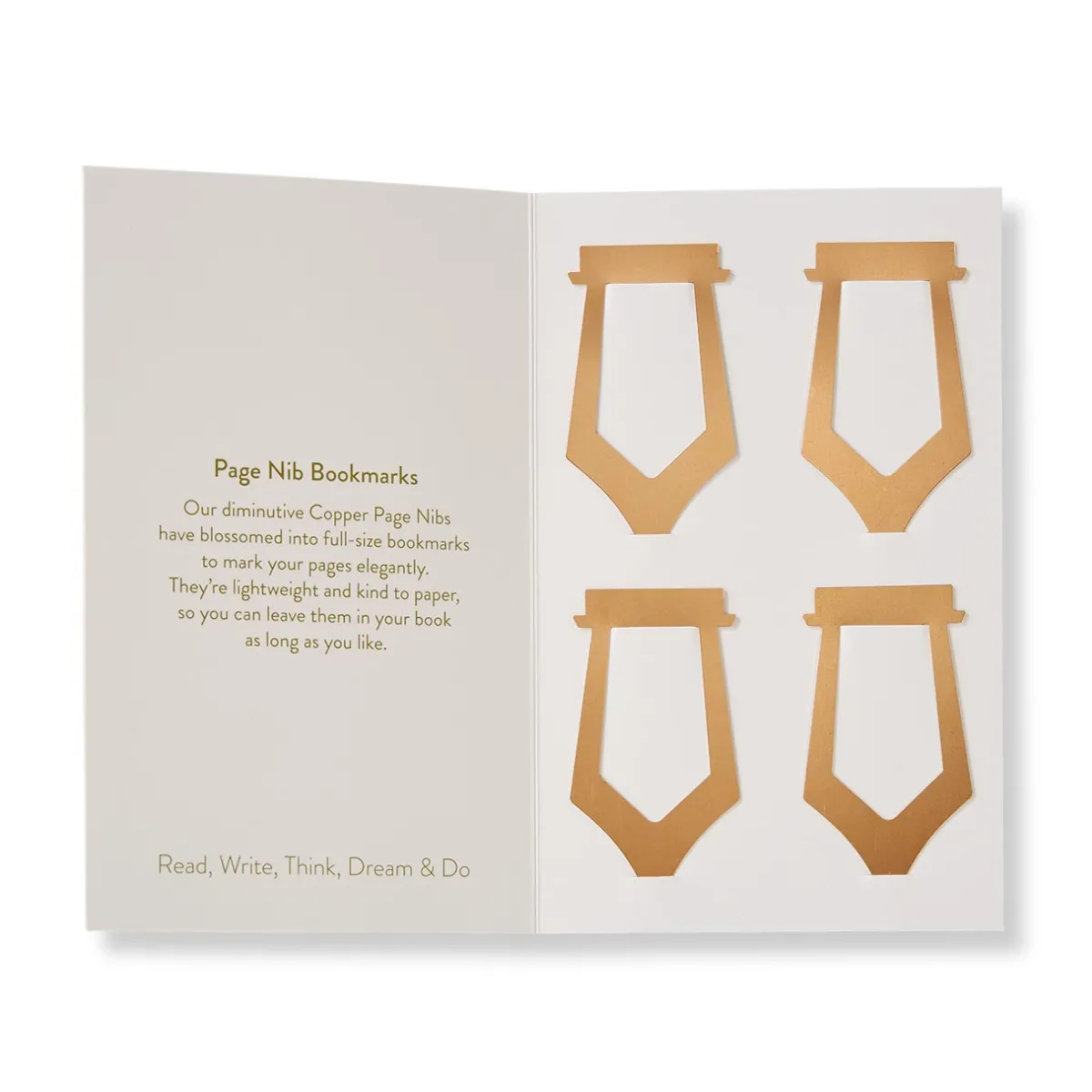 Levenger Bookmarks|Sticky Notes & Tabs*Copper Page Nib Bookmark (set of 4)