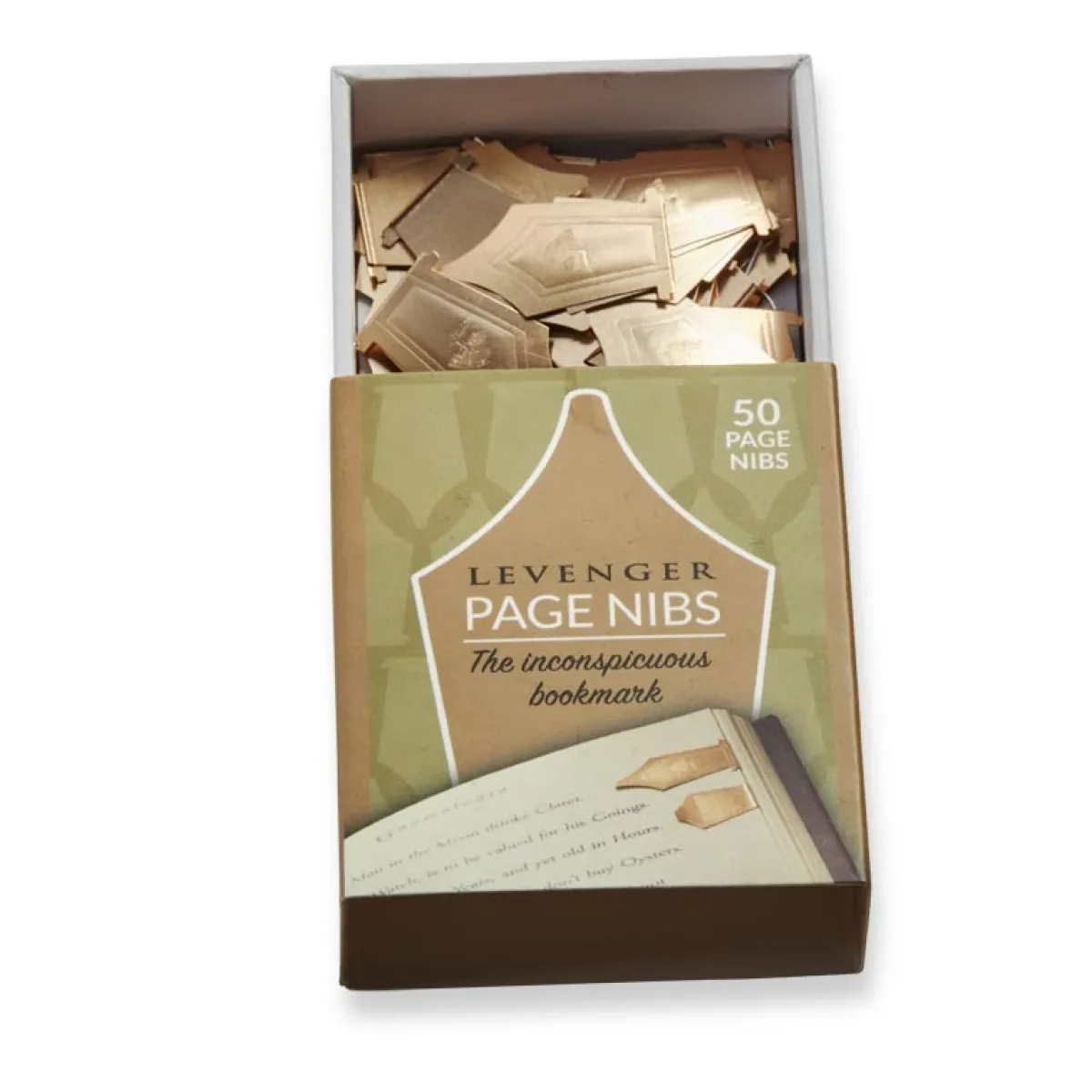 Levenger Bookmarks|Sticky Notes & Tabs*Copper Page Nibs (set of 50)