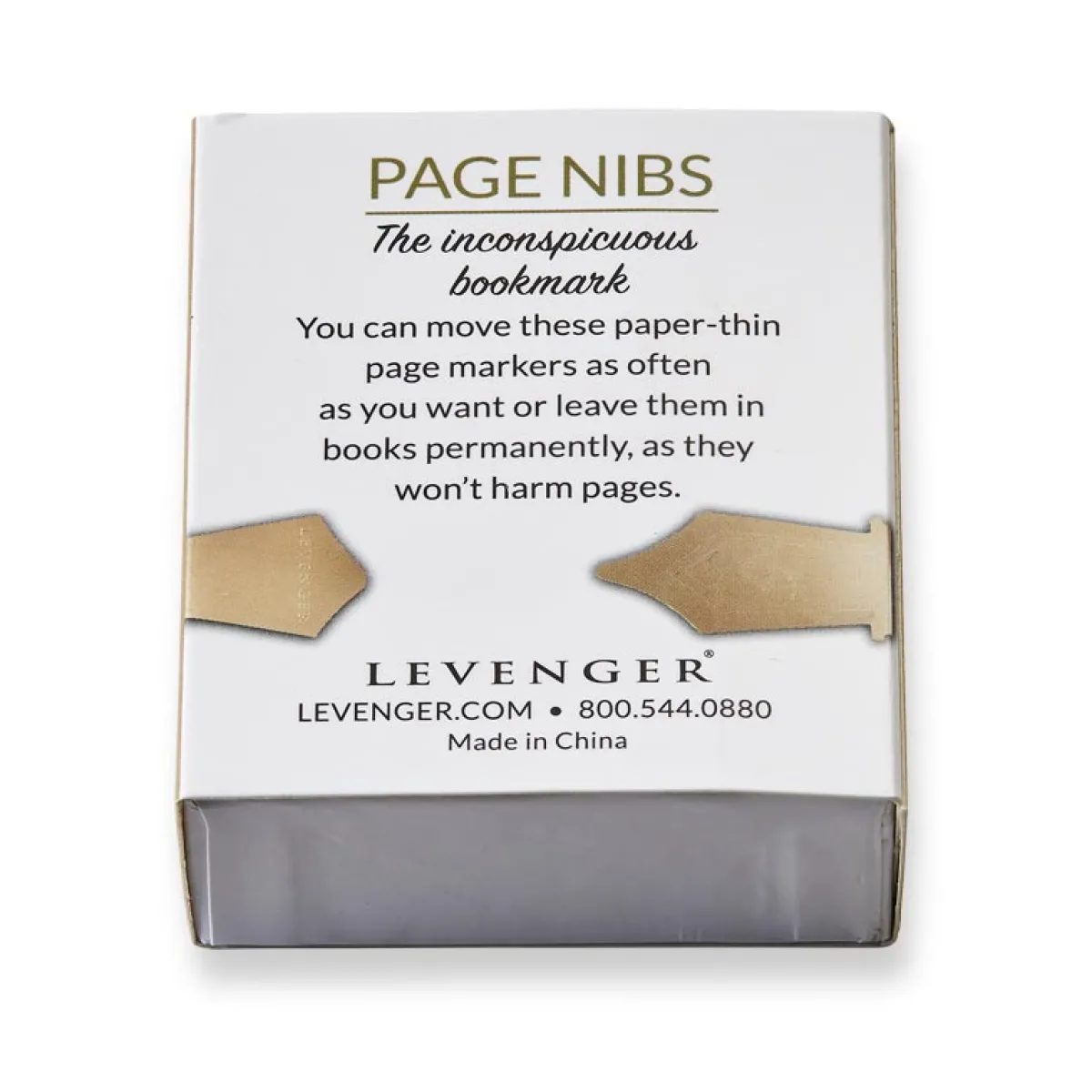Levenger Bookmarks|Sticky Notes & Tabs*Copper Page Nibs (set of 50)