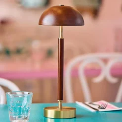 Levenger Lamps & Lighting|Lighting*Cordless LED Retro Dome Lamp
