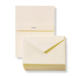 Levenger Gift Wrap & Cards|Gift Wrap & Cards*Crane Kent Half-Sheet Writing Paper and Envelopes