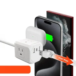 Levenger Tech Essentials*Cube Multi-Port Power Strip