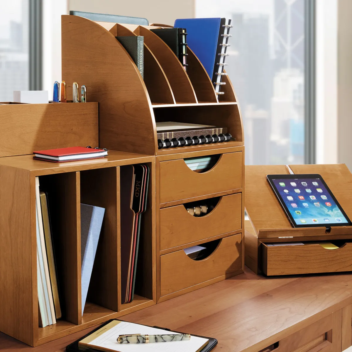 Levenger Workspace Organizers*Cubi Adjustable Bookcase