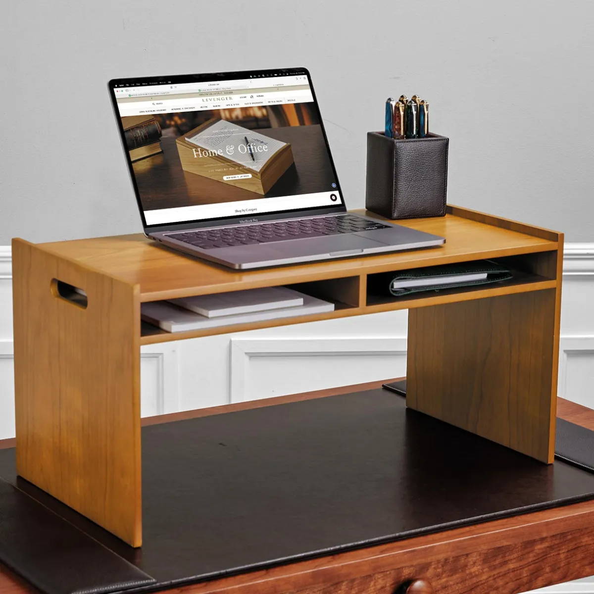 Levenger Reader Furnishings|Reader Furnishings*Cubi Platypus Stand-Up Desk Converter