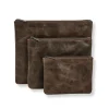 Levenger Tech Cases|Travel Bags & Accessories*Dakota Leather Tech Pouches (set of 3)