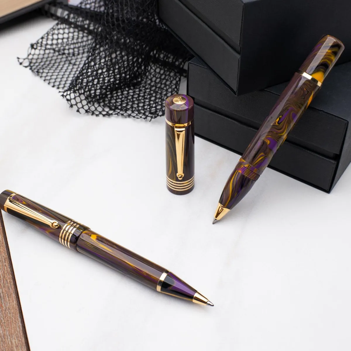 Levenger Ballpoint Pens|Rollerball Pens*Delta Neo Gallery-Iris Pen