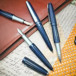 Levenger Ballpoint Pens|Rollerball Pens*Diplomat Aero Midnight Blue Pen