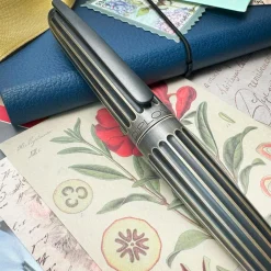 Levenger Ballpoint Pens|Rollerball Pens*Diplomat Aero Stripes Oxyd Brass Pen