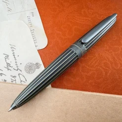Levenger Ballpoint Pens|Rollerball Pens*Diplomat Aero Stripes Oxyd Brass Pen