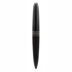 Levenger Fountain Pens|Diplomat*Diplomat Aero Stripes Oxyd Brass Fountain Pen