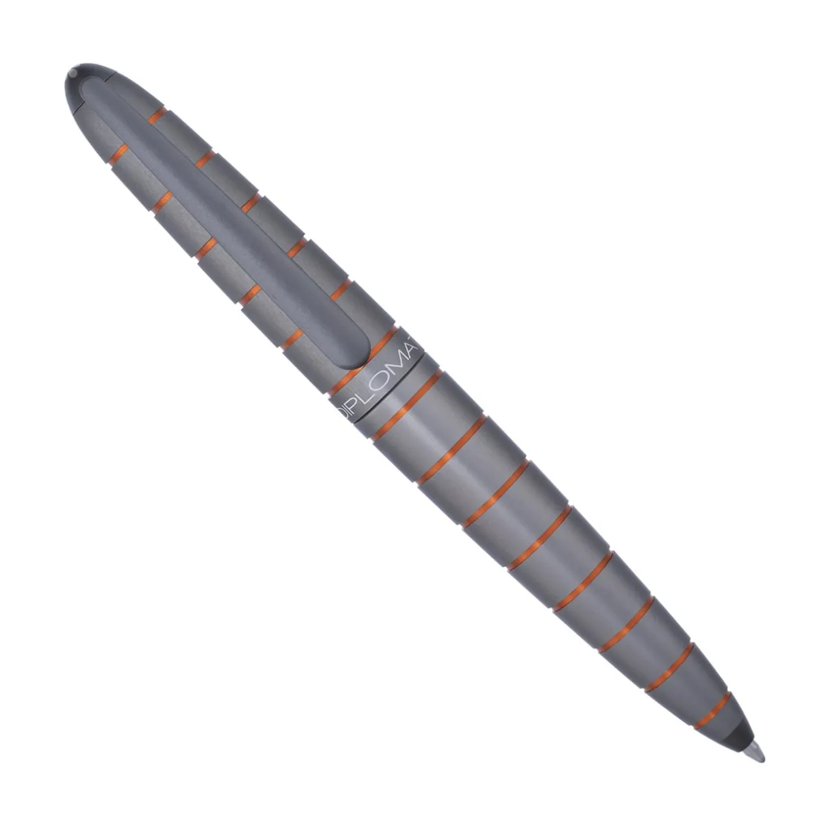 Levenger Ballpoint Pens|Rollerball Pens*Diplomat Elox Grey Ring Pen