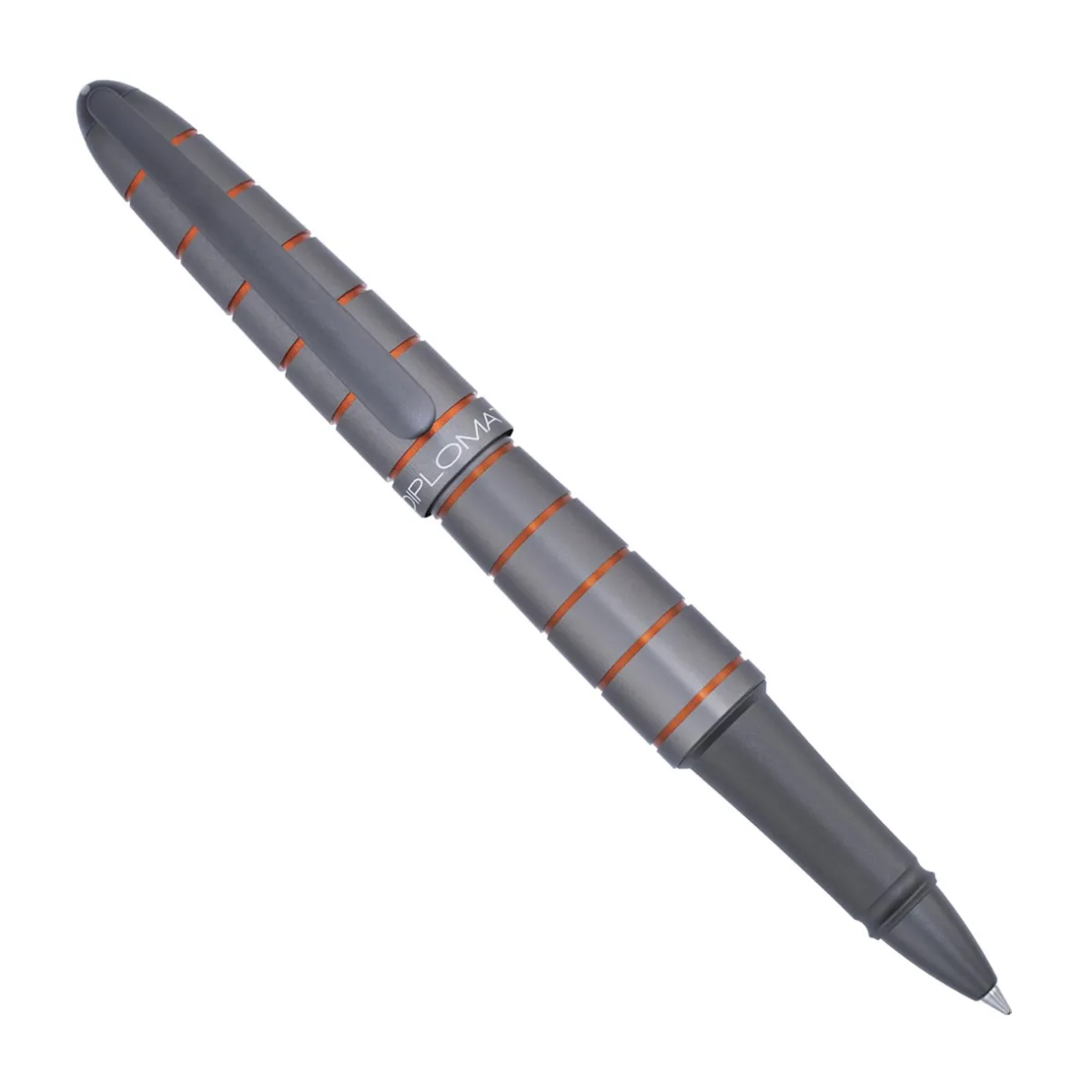 Levenger Ballpoint Pens|Rollerball Pens*Diplomat Elox Grey Ring Pen