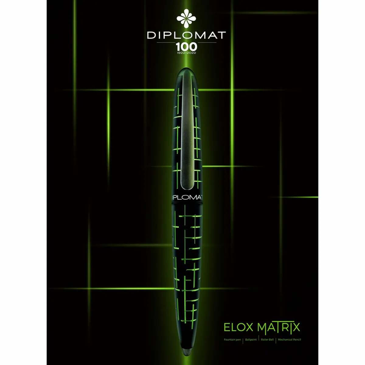 Levenger Ballpoint Pens|Rollerball Pens*Diplomat Elox Matrix Pen