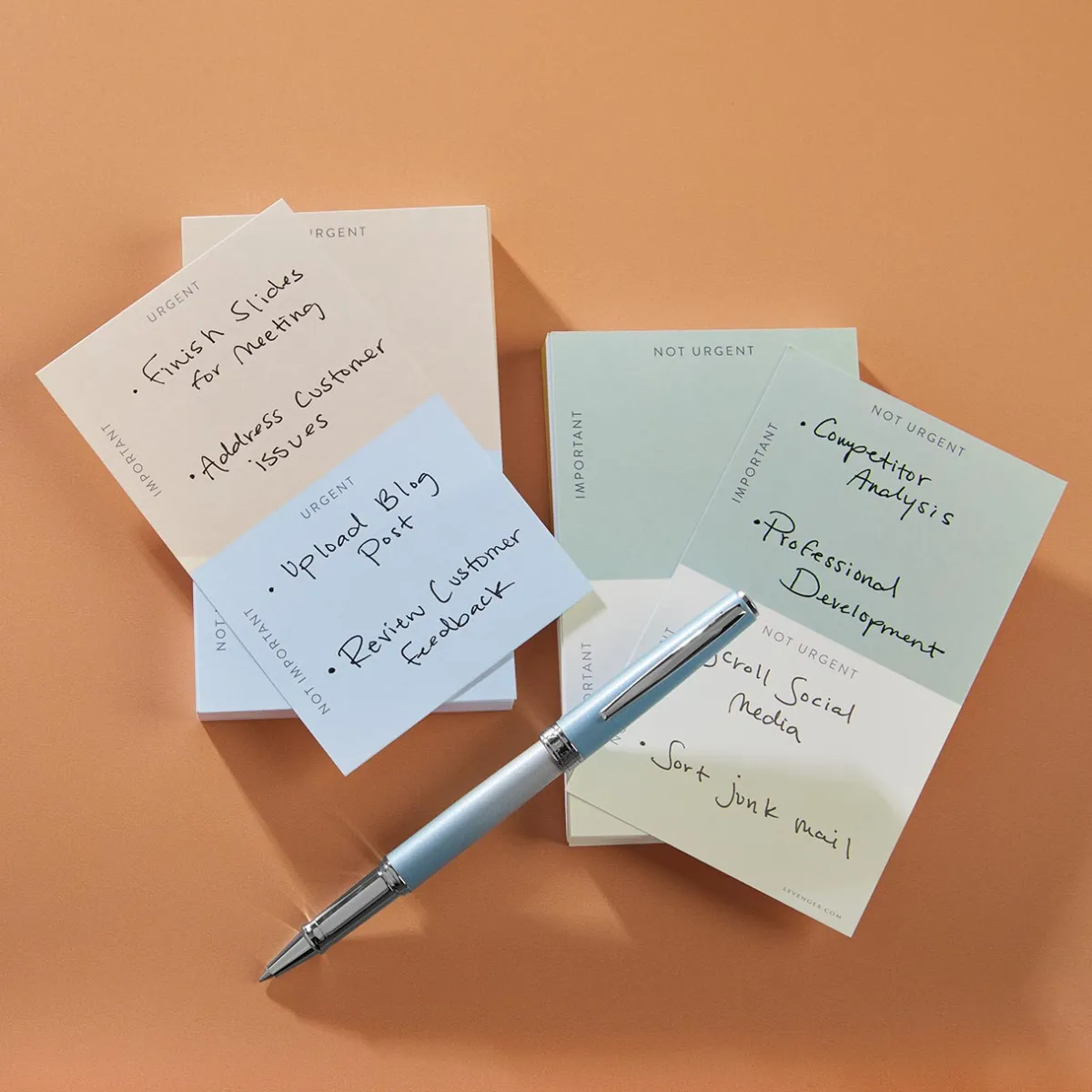 Levenger Premium Index Cards*Eisenhower Priorities Matrix 3 x 5 Cards (set of 100)