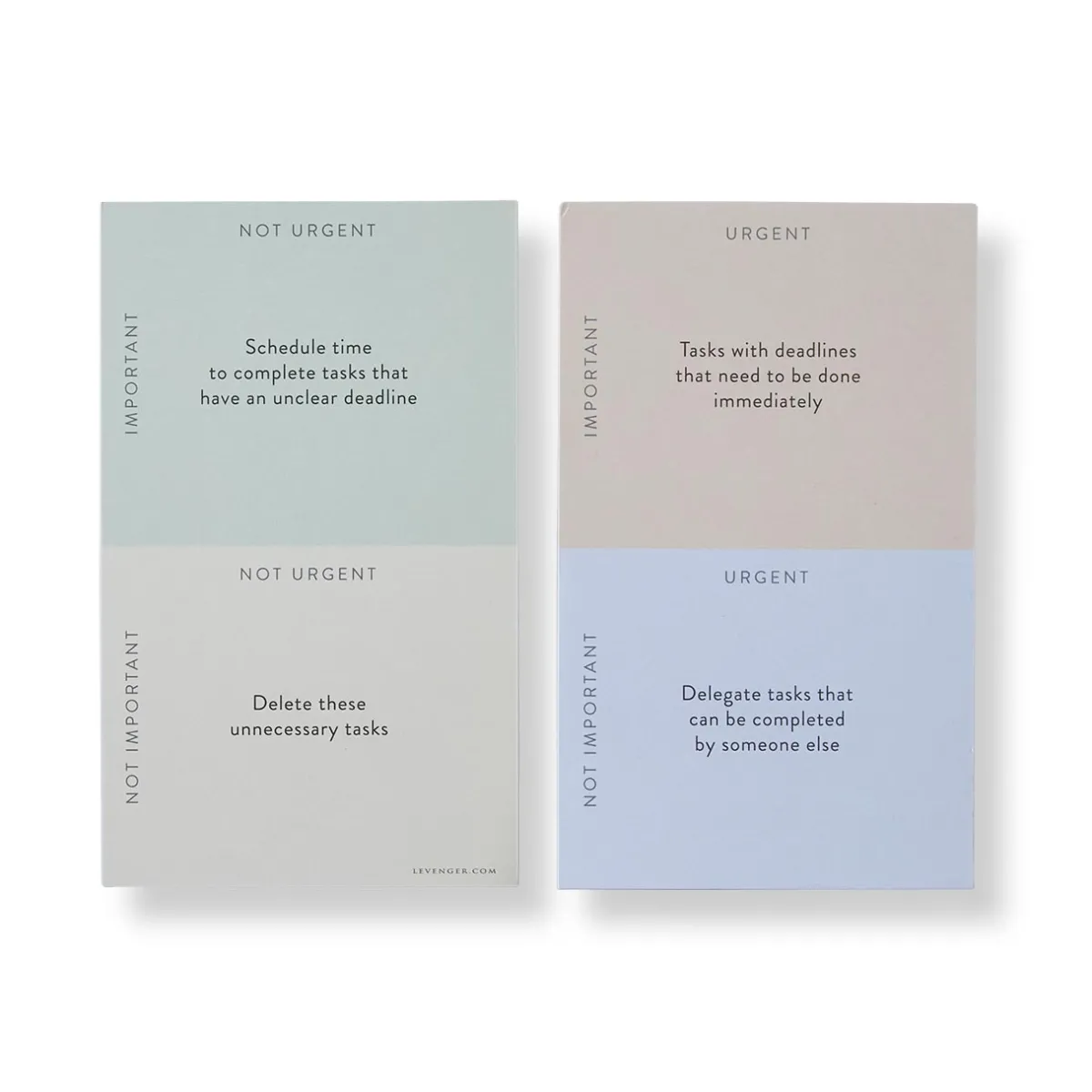 Levenger Premium Index Cards*Eisenhower Priorities Matrix 3 x 5 Cards (set of 100)