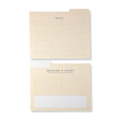 Levenger Filing & Folders|Filing & Folders*Eisenhower Priorities Matrix File Folders (set of 6)