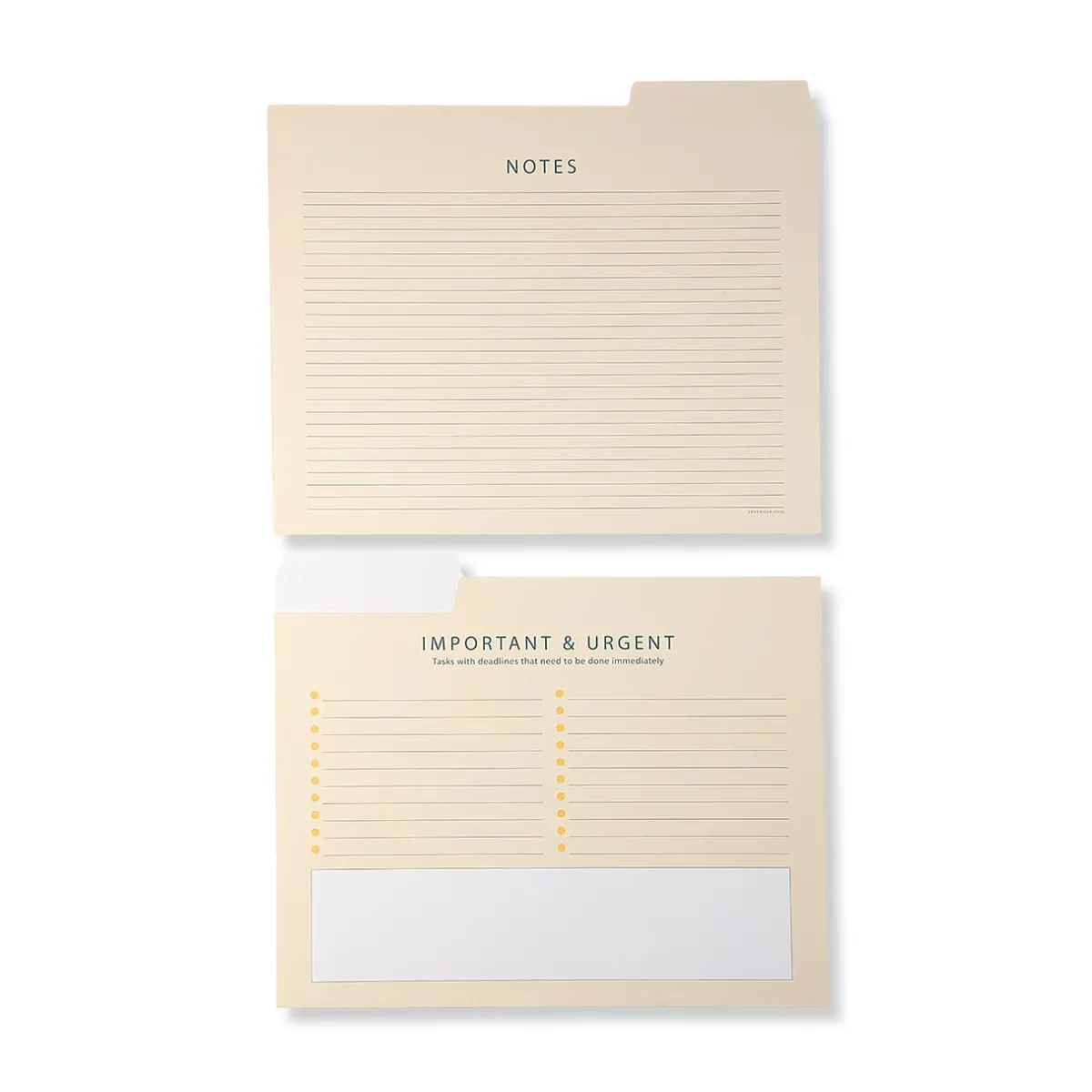 Levenger Filing & Folders|Filing & Folders*Eisenhower Priorities Matrix File Folders (set of 6)