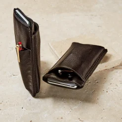 Levenger Pen Cases & Stands|Eyeglass Cases*EyePhone Case in Bomber Jacket Leather
