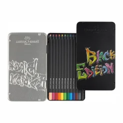 Levenger Fine Art Supplies|Faber-Castell*Faber-Castell Black Edition Colored Pencils (set of 12)