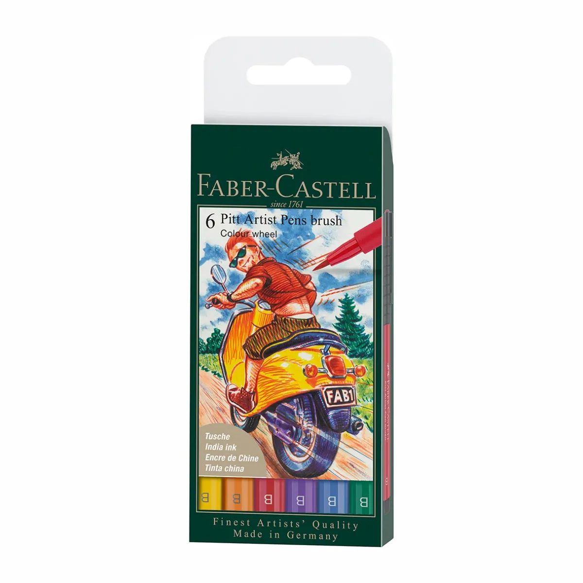 Levenger Fine Art Supplies|Faber-Castell*Faber-Castell Colour Wheel Pitt Artist Brush Pens Gift Set