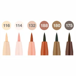 Levenger Fine Art Supplies|Faber-Castell*Faber-Castell Portrait Pitt Artist Brush Pens Gift Set