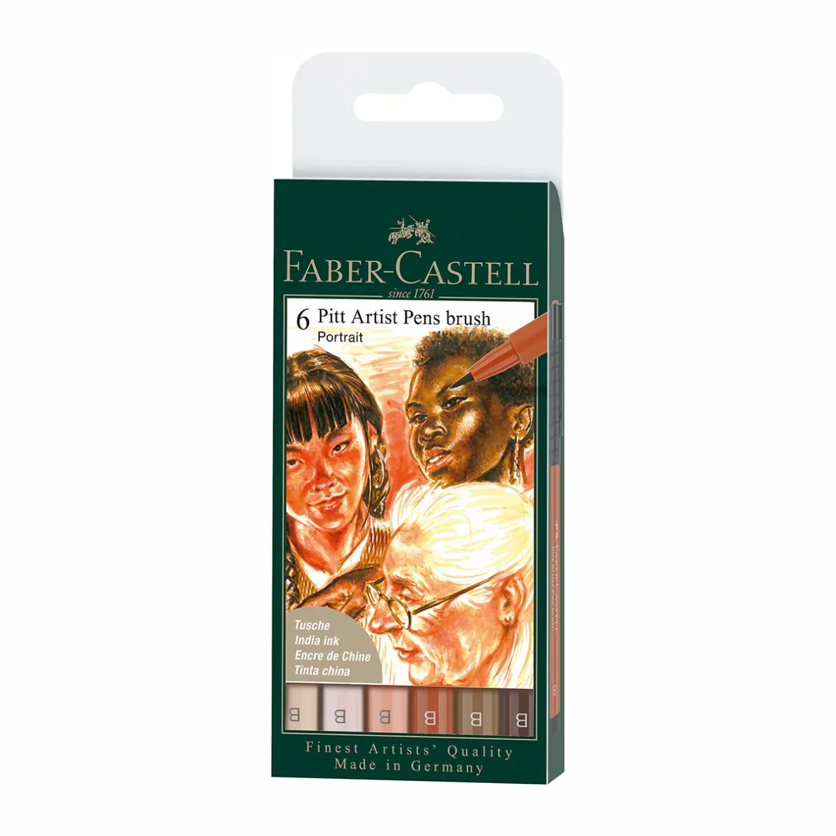 Levenger Fine Art Supplies|Faber-Castell*Faber-Castell Portrait Pitt Artist Brush Pens Gift Set
