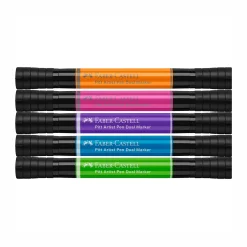 Levenger Fine Art Supplies|Faber-Castell*Faber-Castell Rich Tones Dual Tip Pitt Artist Brush Pens (set of 5)