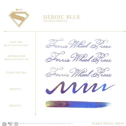 Levenger + 27 More|Bottled Ink*Ferris Wheel Press Superman Fountain Pen Bottled Ink (10 ml)
