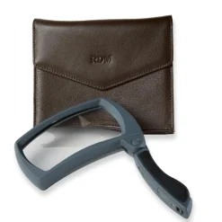 Levenger Booklights & Magnifiers*Folding Magnifier with Leather Pouch