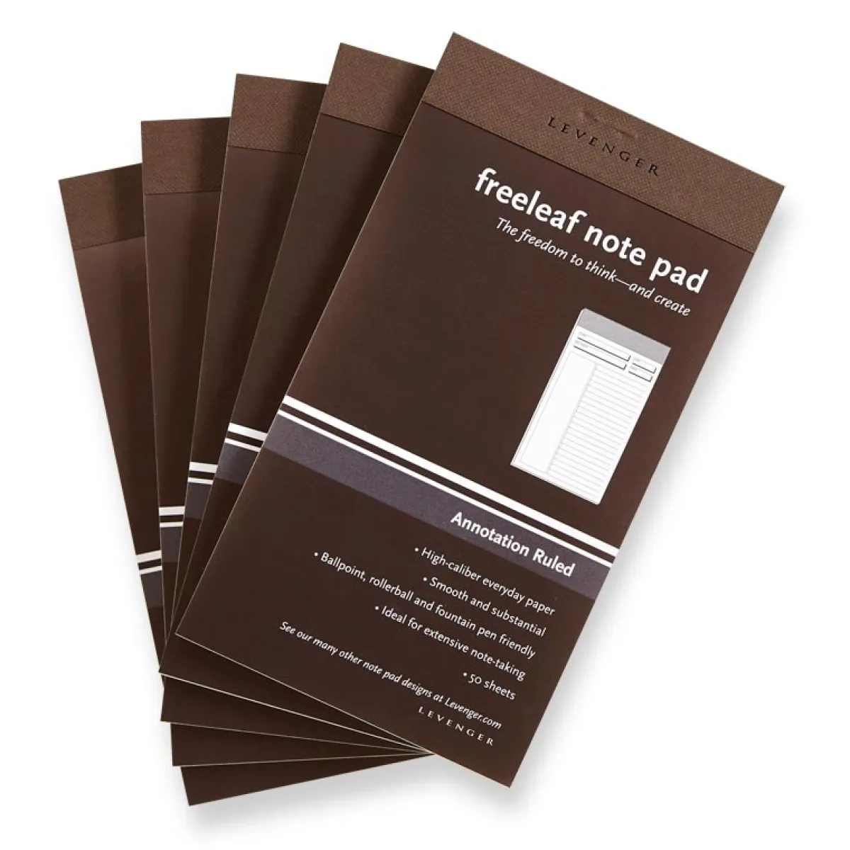 Levenger Freeleaf & Notepads|1987 Collection*Freeleaf Annotation Ruled Pads (set of 5)