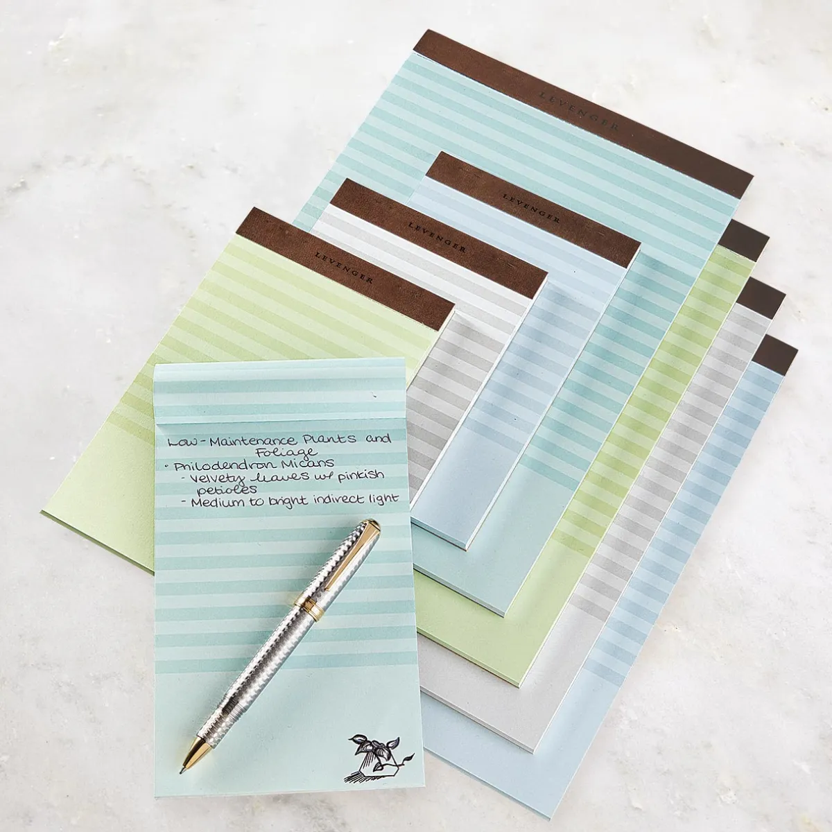 Levenger Freeleaf & Notepads*Freeleaf Breton Striped Pads (set of 4)