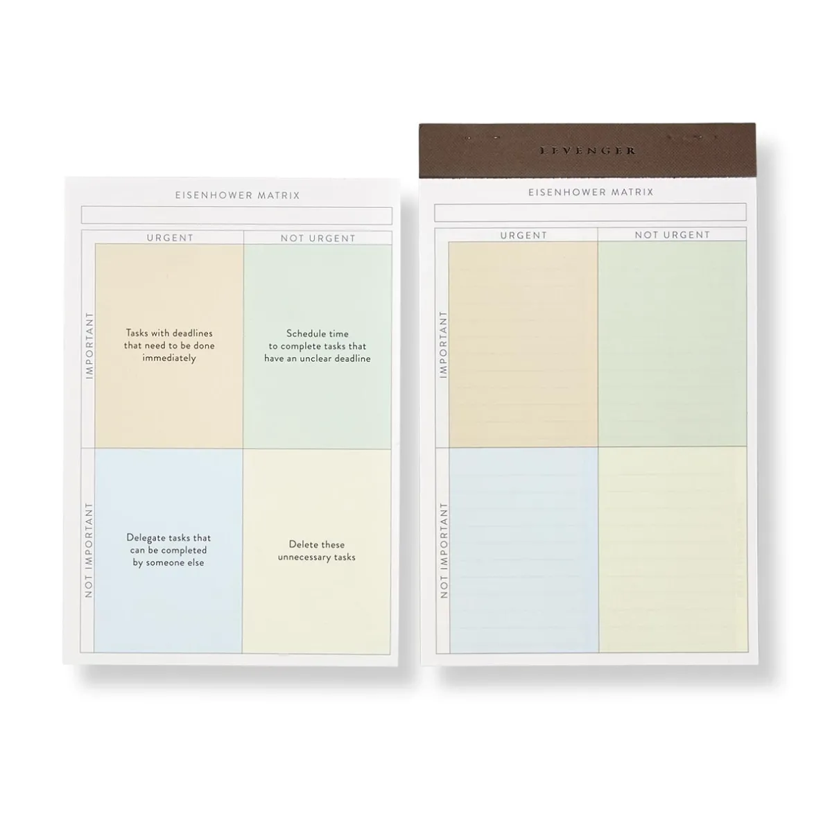Levenger Freeleaf & Notepads*Freeleaf Eisenhower Priorities Matrix Pads (set of 2)