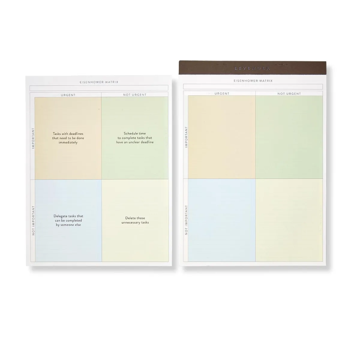 Levenger Freeleaf & Notepads*Freeleaf Eisenhower Priorities Matrix Pads (set of 2)