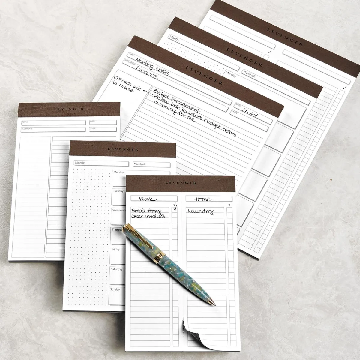 Levenger Freeleaf & Notepads*Freeleaf Favorites Pad Trio